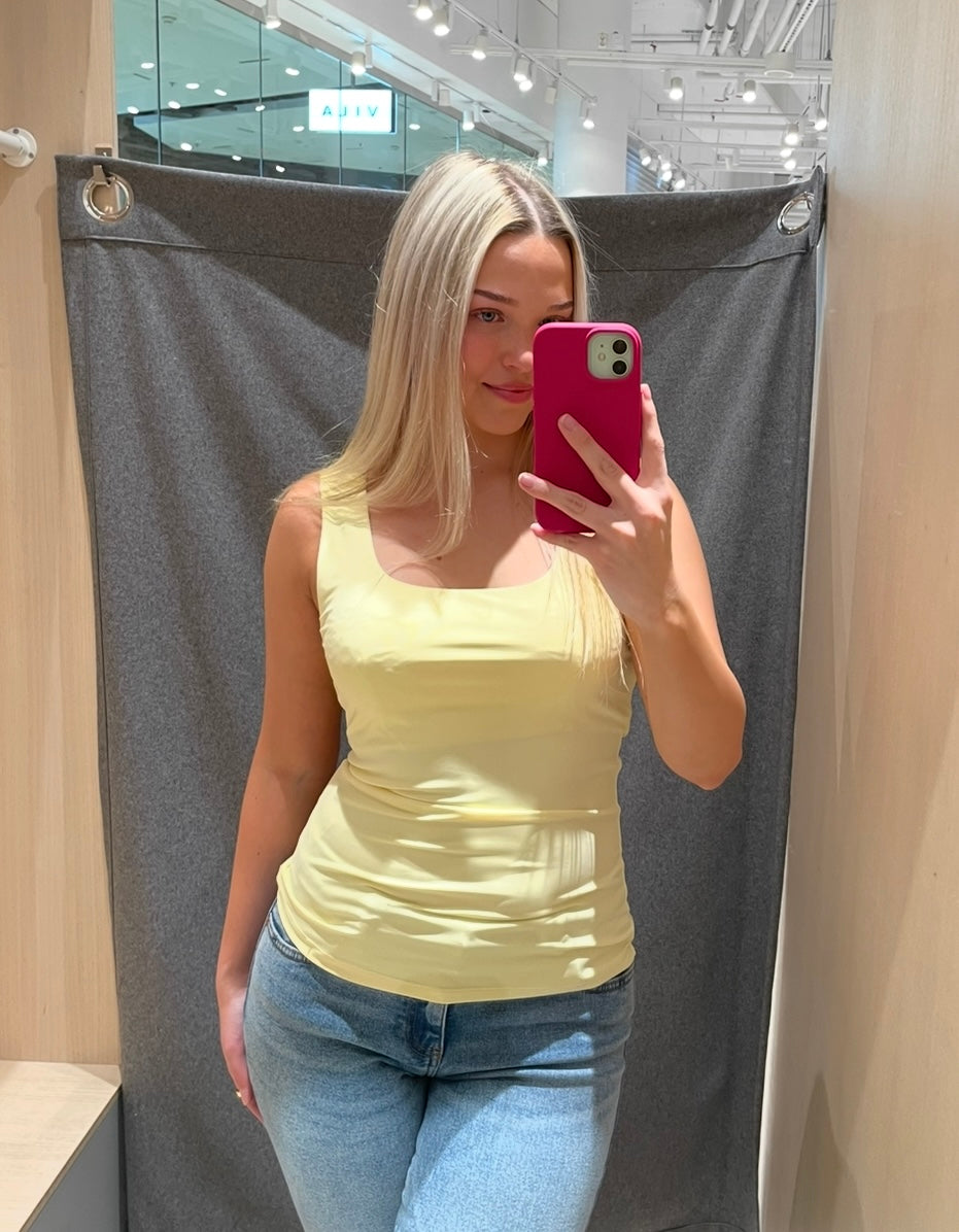 VIKENZA Tank-Top - Pastel Yellow